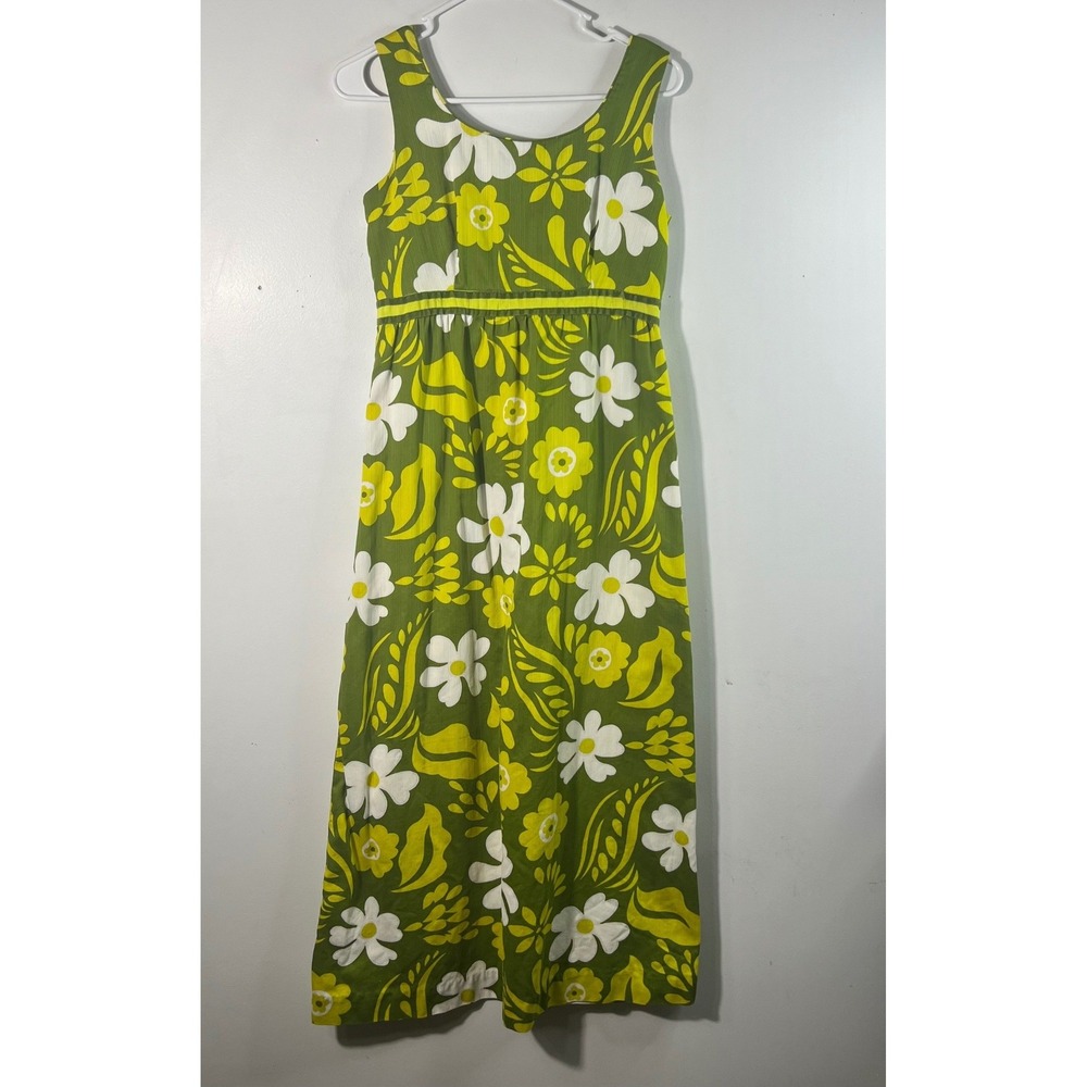 Vintage 60s/70s JR Petites Hawaii by Diane's Empire Retro Floral Maxi Dress XS/S